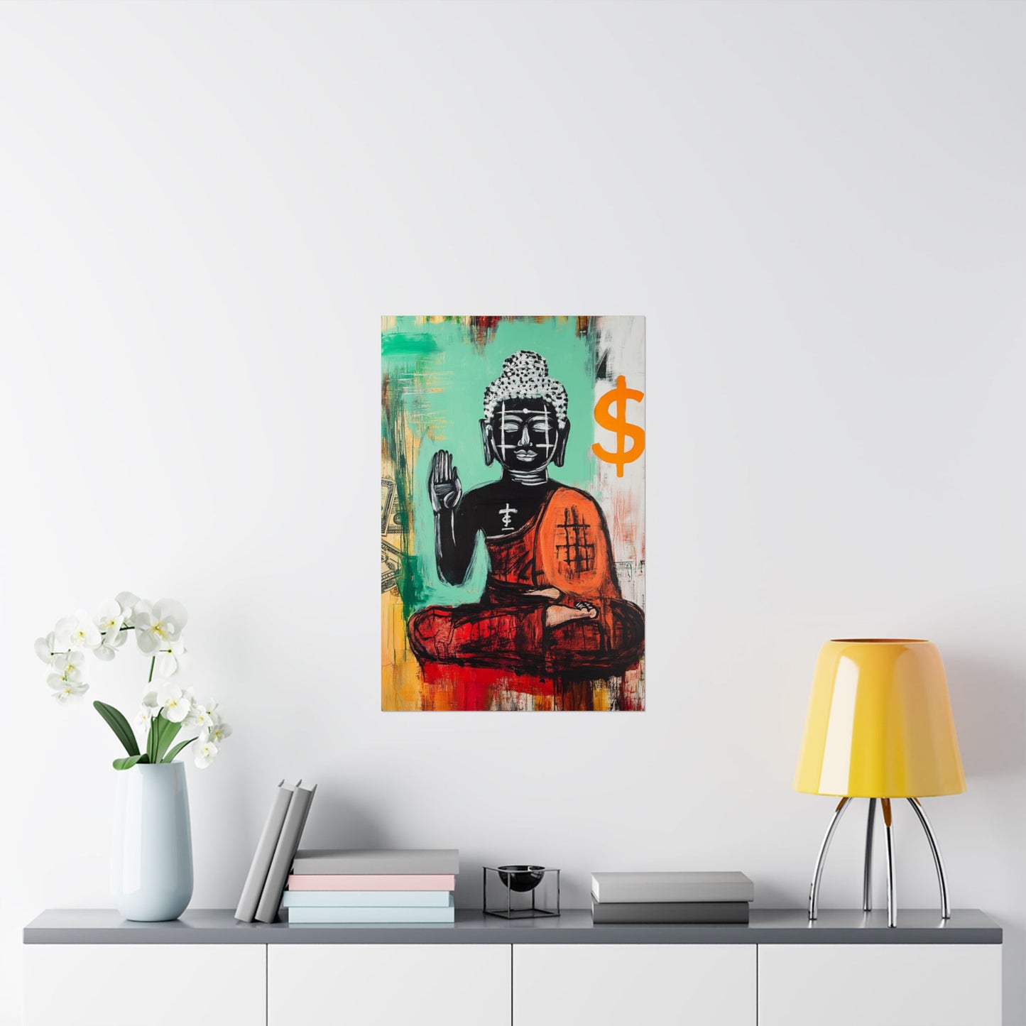 Buddha Series Green Print