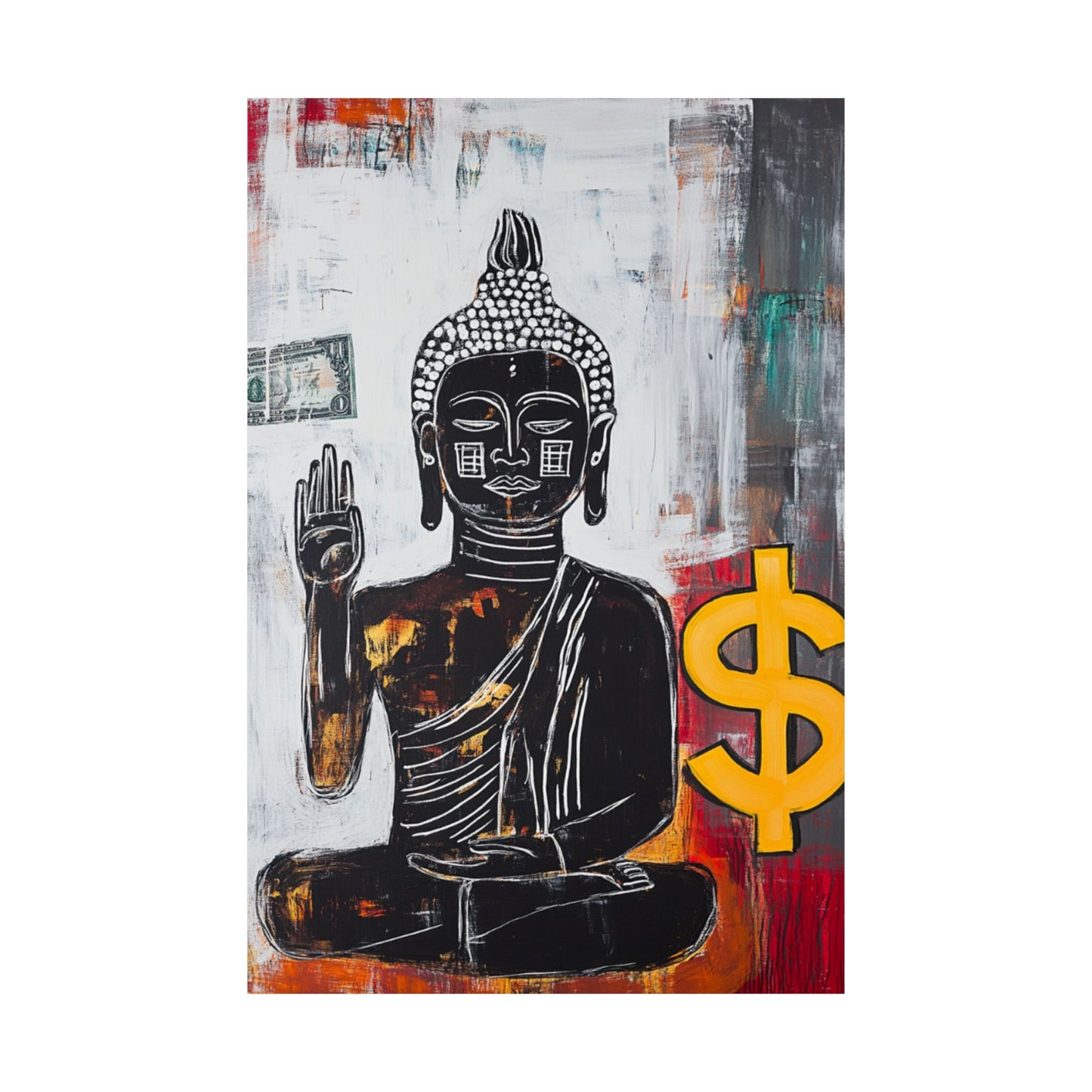 Buddha Series White Print