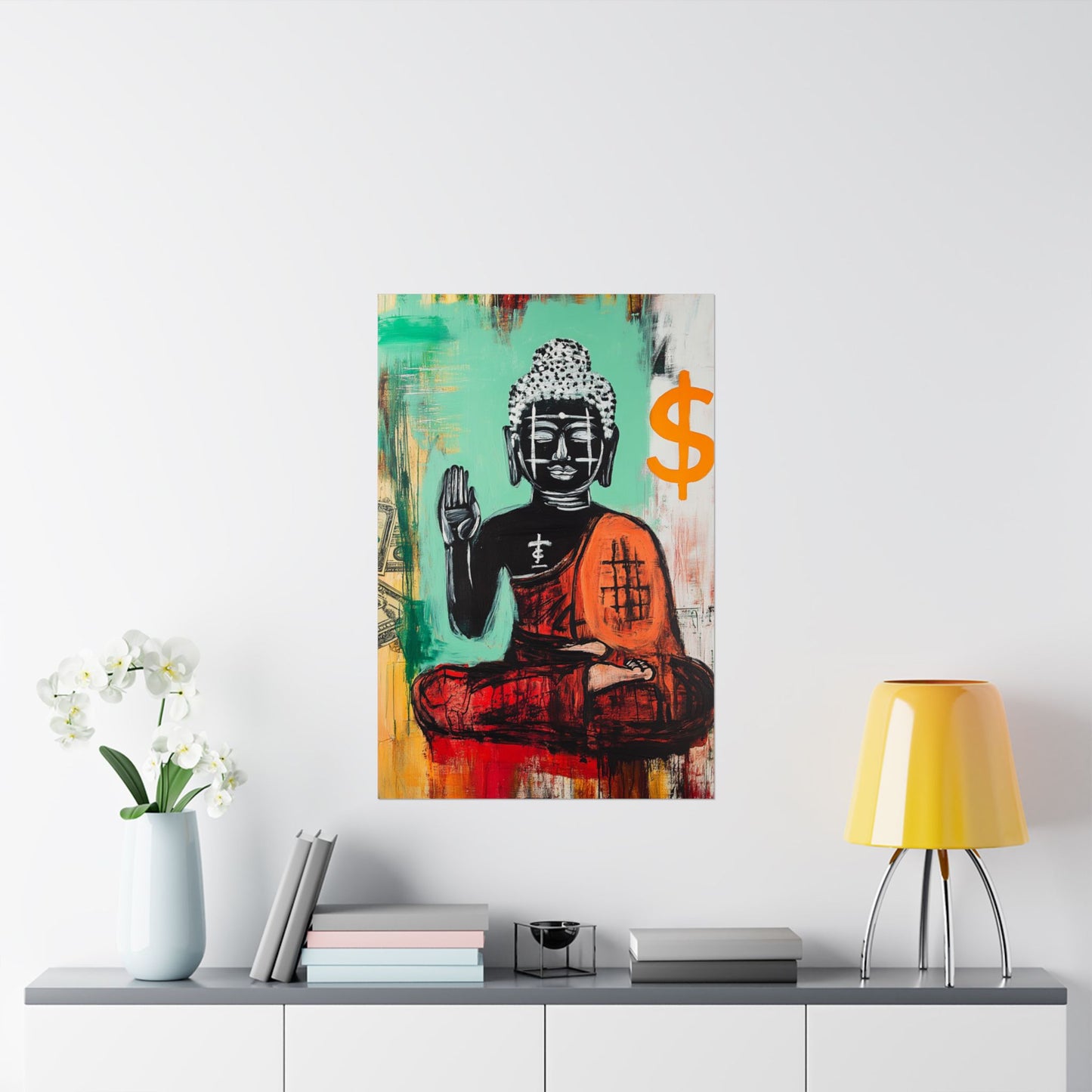 Buddha Series Green Print