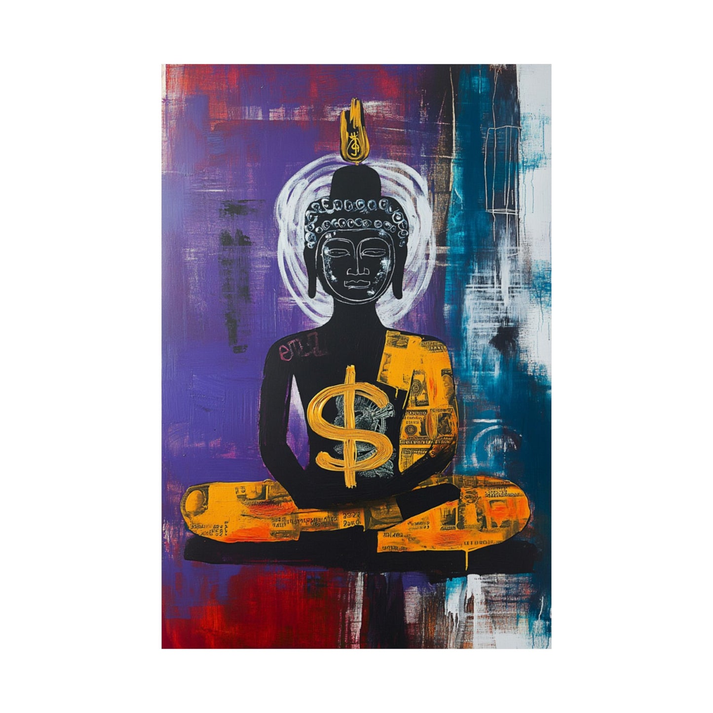 Buddha Series Purple Print