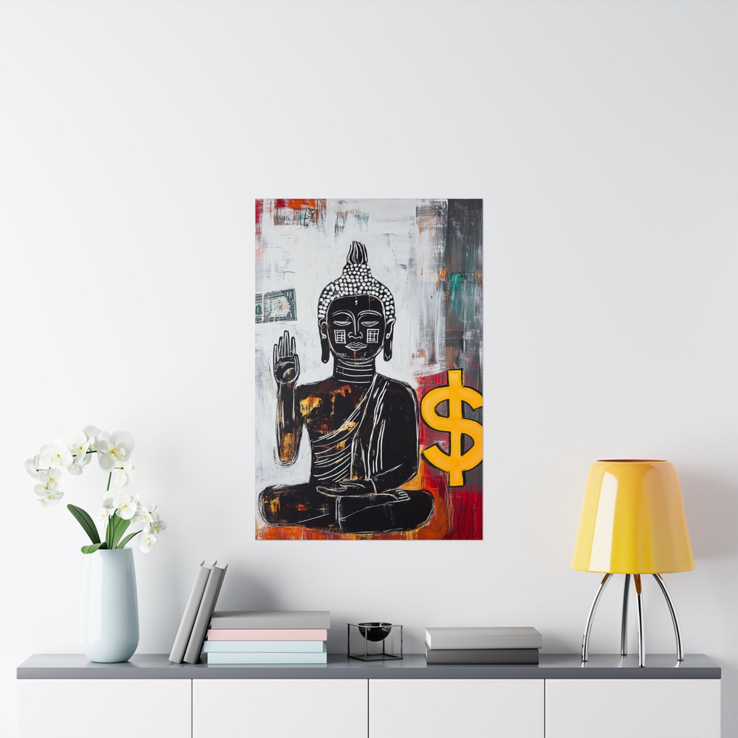 Buddha Series White Print