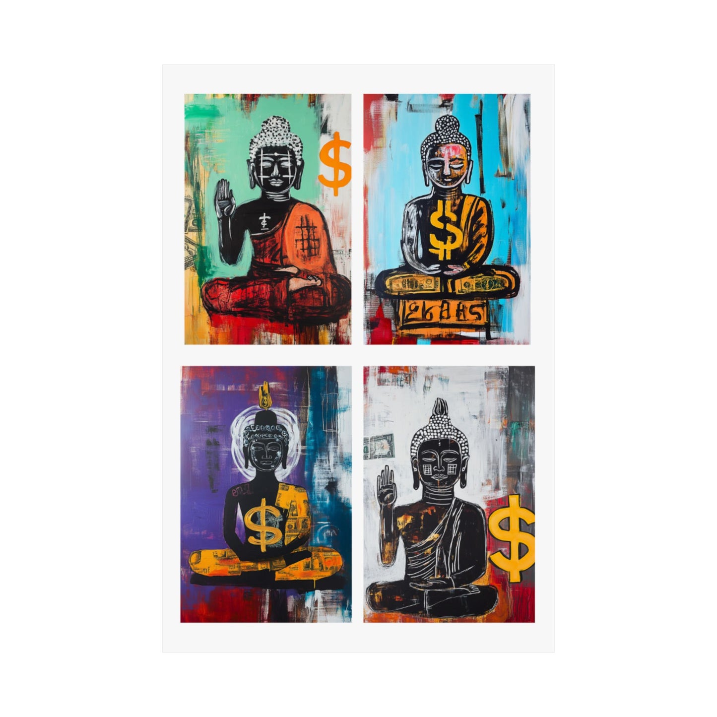 Buddha Series Collage Print